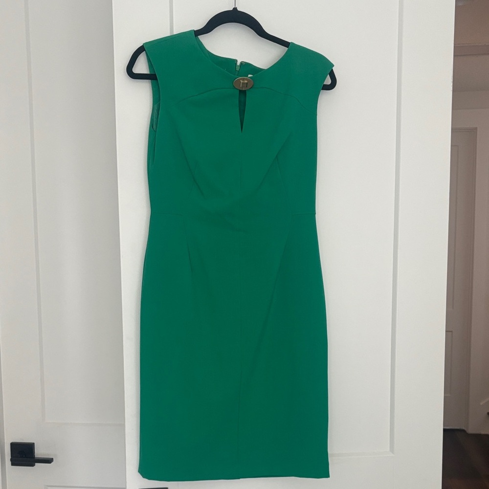 Calvin Klein Collection Vibrant Green Midi Dress